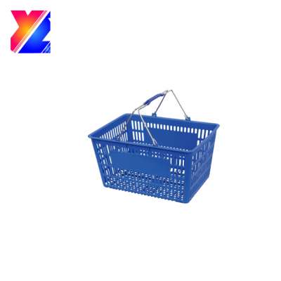 excellent quality wholesale facvourite style blue color plastic basket